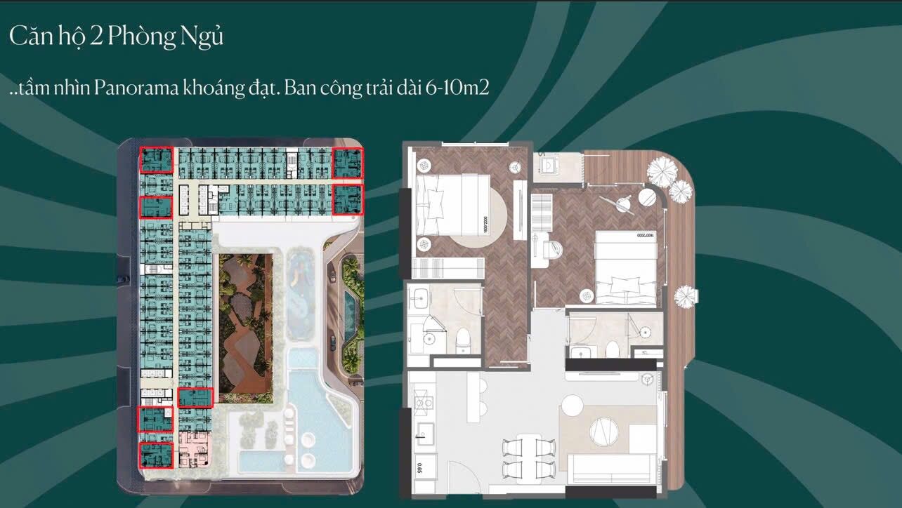 Layout 2 phòng ngủ